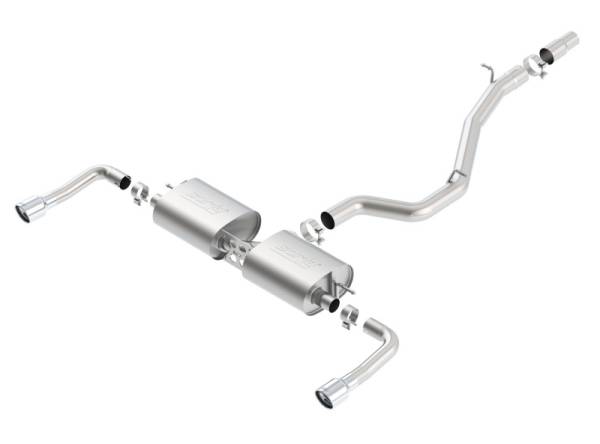 Borla - Borla 14-16 Audi A3 Quattro 2.0L Turbo AT/MT RWD 4DR S-Type Cat-Back Exhaust Single Split Rear Exit