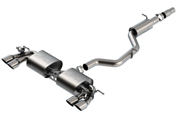 Borla - Borla 18-19 VW Golf R MK7.5 2.0L S-Type CatBack Exhaust w/ Resonator