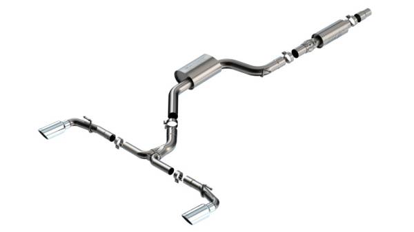 Borla - Borla 22-23 Volkswagen Golf GTI 2.0L AT/MT 3inch S-Type Cat-Back Exhaust - 4in Split Single Tips