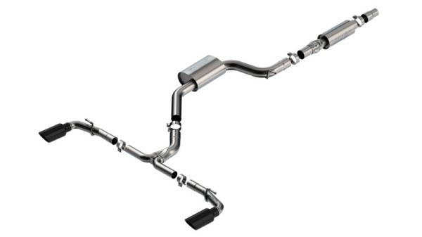 Borla - Borla 22-23 Volkswagen Golf GTI 2.0L AT/MT 3inch S-Type Cat-Back Exhaust - 4in Black Chrome Tips