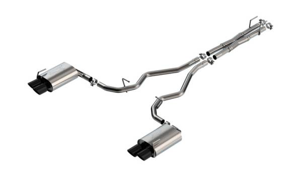 Borla - Borla 19-22 Ford Explorer 3.0L V6 AT AWD 4DR 2.25in ATAK Catback Exhaust - Black Chrome Tip