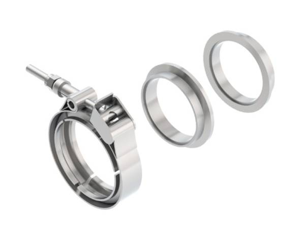 Borla - Borla Universal 2.25in Stainless Steel 3pc V-Band Clamp w/ Male and Female Flanges