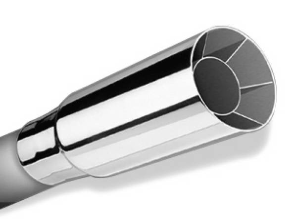 Borla - Borla Universal Polished Tip Single Round Intercooled (inlet 2 1/4in. Outlet 2 1/2in)