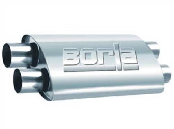 Borla - Borla 2.50in Dual In/Out 19in x 9.5in x 4in PRO-XS Muffler