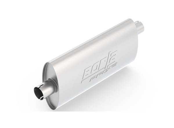 Borla - Borla Pro-XS 2.25in Tubing 19in x 4in x 9.5in Oval Notched Center/Offset Muffler