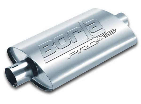 Borla - Borla Universal Pro-XS Muffler Oval 2.25in Inlet/Outlet Notched Muffler