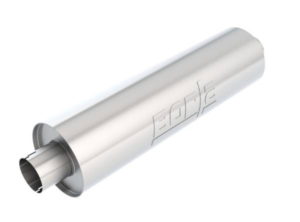 Borla - Borla Heavy Duty (Truck) Muffler - 3in Center-Center 24in x 6.75in Round (Notched)