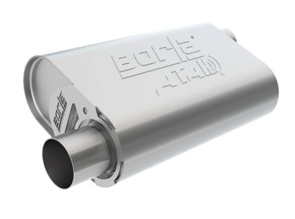 Borla - Borla CrateMuffler BB Mopar 383/413/426/440 ATAK 2.5in Offset/Offset 14inx4.35inx9in Oval Muffler