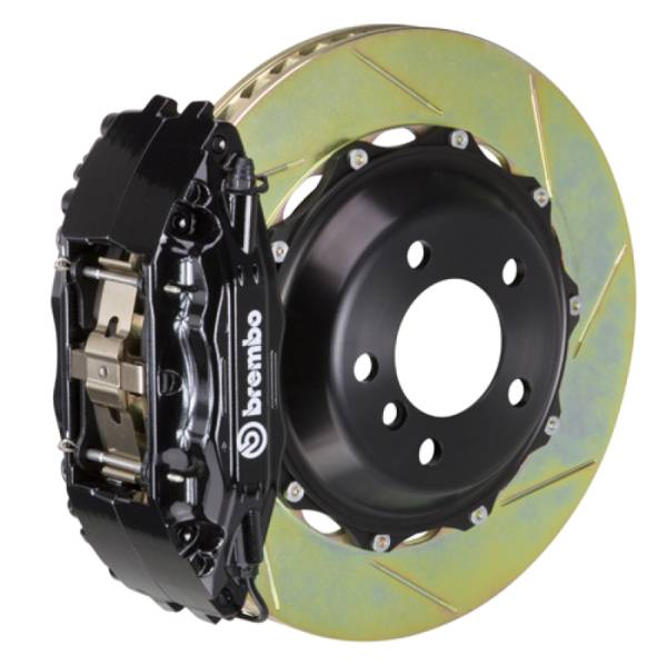 Brembo - Brembo 82-89 6-Series Fr GT BBK 4Pis Cast 2pc 332x32 2pc Rotor Slotted Type1-Black - 1B2.7009A1