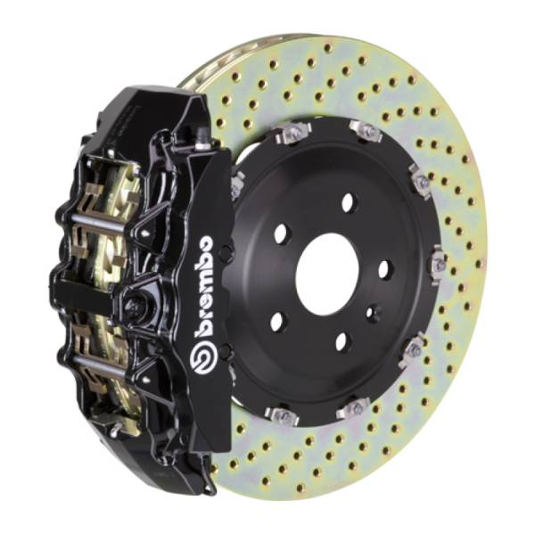 Brembo - Brembo 02-08 G500/03-04 G55/09-18 G550 Front GT BBK 8 Piston Cast 365x34 2pc Rotor Drilled-Black - 1G1.8501A1