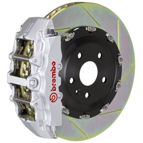 Brembo - Brembo 02-08 G500/03-04 G55/09-18 G550 Fr GT BBK 8 Pist Cast 365x34 2pc Rotor Slotted Type1-Silver - 1G2.8501A3