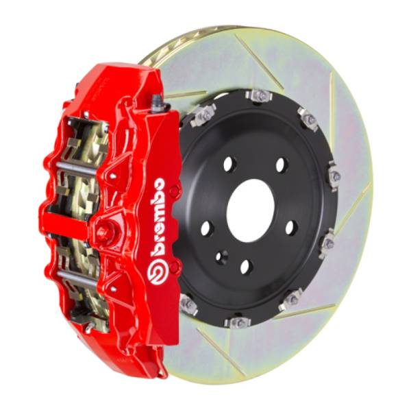 Brembo - Brembo 00-06 Suburban Front GT BBK 8 Piston Cast 380x34 2pc Rotor Slotted Type1-Red - 1G2.9001A2