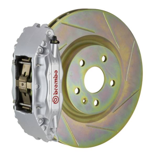 Brembo - Brembo 12-16 FR-S Front GT BBK 4 Piston Cast 2pc 326 x30 1pc Rotor Slotted Type1-Silver - 1H5.6005A3