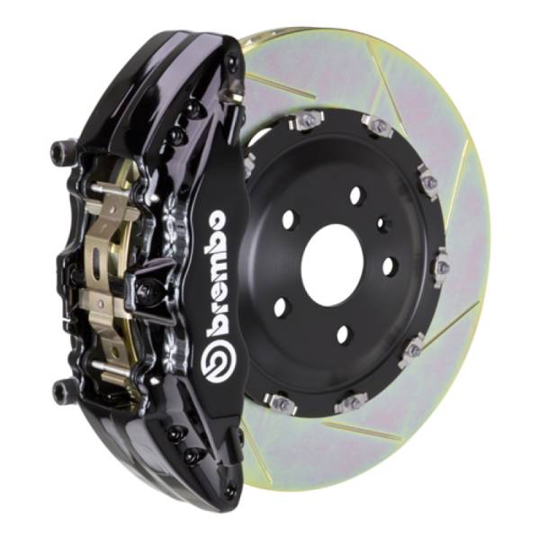 Brembo - Brembo 05-08 LR3/05-13 Range Rover Sport Fr GT BBK 6Pist Cast 2pc 380x34 2pc Rotor Slot Type1-Black - 1J2.9005A1