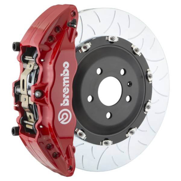 Brembo - Brembo 05-08 LR3/05-13 Range Rover Sport Fr GT BBK 6Pist Cast 2pc 380x34 2pc Rotor Slot Type3-Red - 1J3.9005A2