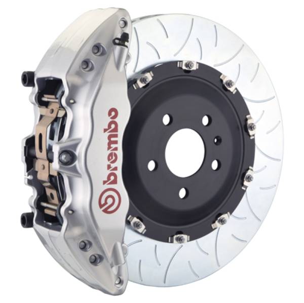 Brembo - Brembo 14-18 1500 Sierra Exc Alum Fr Knuckl Fr GT BBK 6Pis Cast 2pc 380x34 2pc Rtr Slot Type3-Silv - 1J3.9017A3