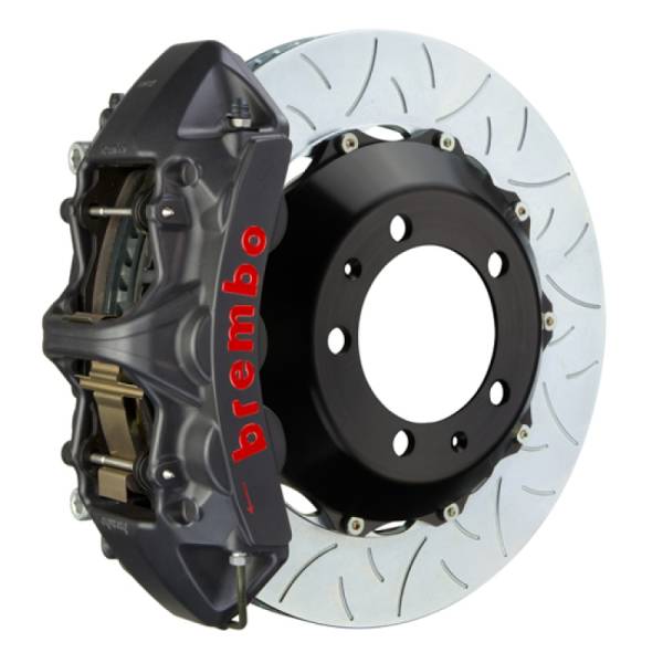 Brembo - Brembo 01-04 996 C4S Front GTS BBK 6 Piston Cast 380x34 2pc Rotor Slotted Type3-Black HA - 1L3.9003AS