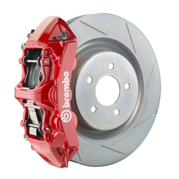 Brembo - Brembo 16+ Camaro LS/LT SS Front GT BBK 6 Piston Cast 355x32 1pc Rotor Slotted Type1-Red - 1L5.8018A2