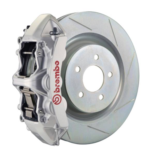 Brembo - Brembo 16+ Camaro LS/LT/SS Front GT BBK 6 Piston Cast 355x32 1pc Rotor Slotted Type1-Silver - 1L5.8018A3