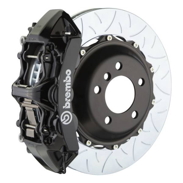 Brembo - Brembo 05-14 Mustang GT Excl non-ABS Equipped Fr GT BBK 6Pist Cast 380x32 2pc Rtr Slot Type3-Black - 1M3.9030A1