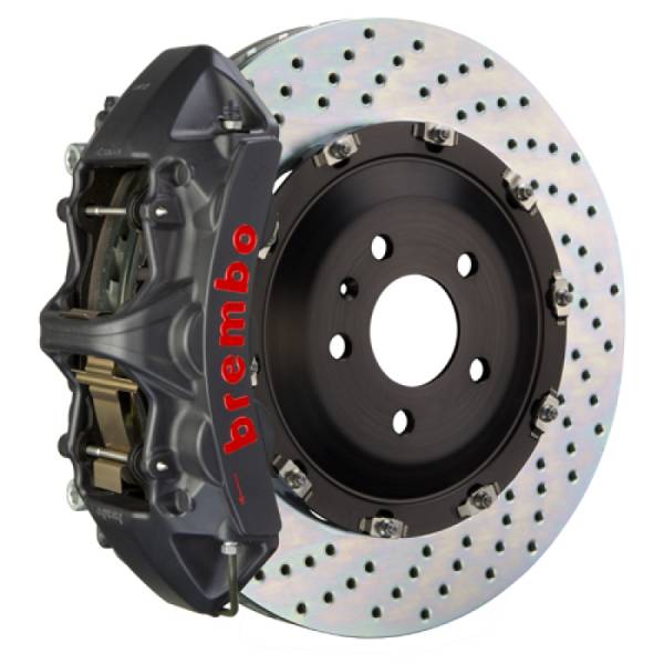 Brembo - Brembo 05-13 Corvette Front GTS BBK 6 Piston Cast 365x34 2pc Rotor Drilled-Black HA - 1N1.8501AS