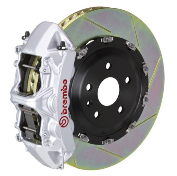 Brembo - Brembo 05-13 Corvette Front GT BBK 6 Piston Cast 365x34 2pc Rotor Slotted Type1-Silver - 1N2.8501A3