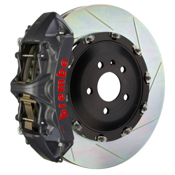 Brembo - Brembo 05-13 Corvette Front GTS BBK 6 Piston Cast 365x34 2pc Rotor Slotted Type1-Black HA - 1N2.8501AS