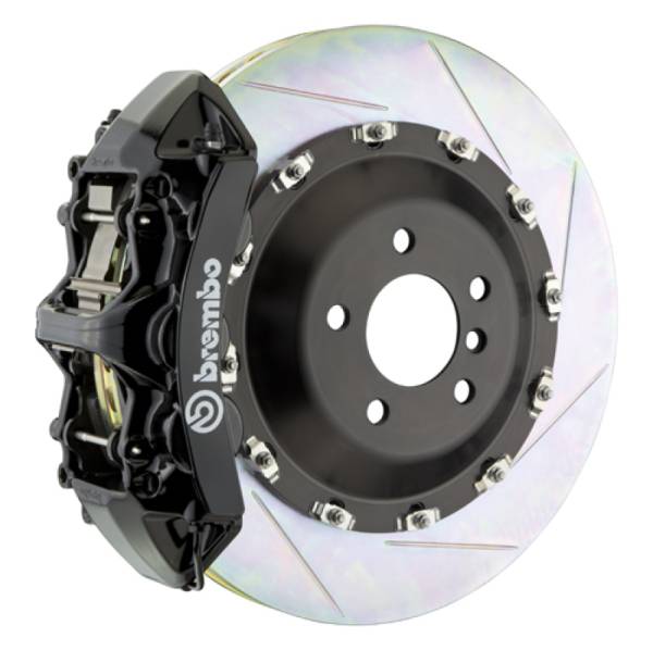 Brembo - Brembo 03-07 Cayenne/S/Turbo Fr GT BBK 6Pis Cast 405x34 2pc Rotor Slotted Type1-Black - 1N2.9501A1