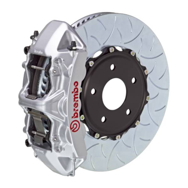 Brembo - Brembo 15-19 Golf R/15-20 S3 Front GT BBK 6 Piston Cast 350x34 2pc Rotor Slotted Type3-Silver - 1N3.8010A3