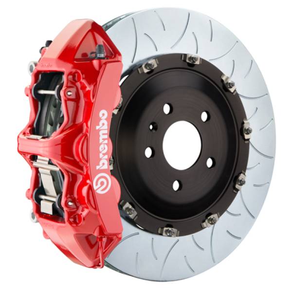 Brembo - Brembo 08-13 BMW M3/11-12 1M Front GT BBK 6 Piston Cast 380x34 2pc Rotor Slotted Type3-Red - 1N3.9003A2