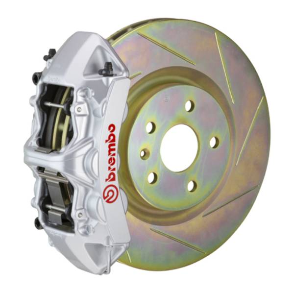 Brembo - Brembo 10-15 Camaro V6 Front GT BBK 6 Piston Cast 355x32 1pc Rotor Slotted Type-1-Silver - 1N5.8001A3