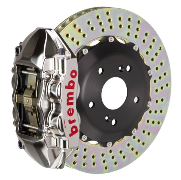 Brembo - Brembo 16+ Miata MX-5 (ND) Front GTR BBK 4 Piston Billet328x28 2pc Rotor Drilled- Nickel Plated - 1P1.6001AR