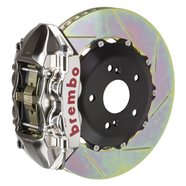 Brembo - Brembo 16+ Miata MX-5 (ND) Front GTR BBK 4 Piston Billet 328x28 2pc Rotor Slotted Type1 - Nickel - 1P2.6001AR