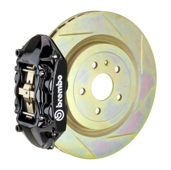 Brembo - Brembo 08-13 C30 Front GT BBK 4 Piston Cast 336 x28 1pc Rotor Slotted Type-1-Black - 1P5.7001A1