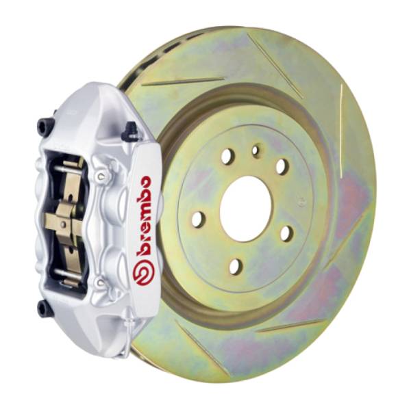 Brembo - Brembo 08-13 C30 Front GT BBK 4 Piston Cast 336 x28 1pc Rotor Slotted Type-1-Silver - 1P5.7001A3