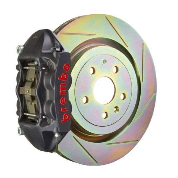 Brembo - Brembo 08-13 C30 Front GTS BBK 4 Piston Cast 336 x28 1pc Rotor Slotted Type-1-Black HA - 1P5.7001AS