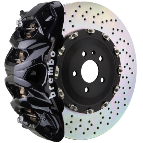 Brembo - Brembo 07-14 Escalade/ESV/EXT Front GT BBK 8 Piston Cast 412x38 2pc Rotor Drilled-Black - 1Q1.9602A1