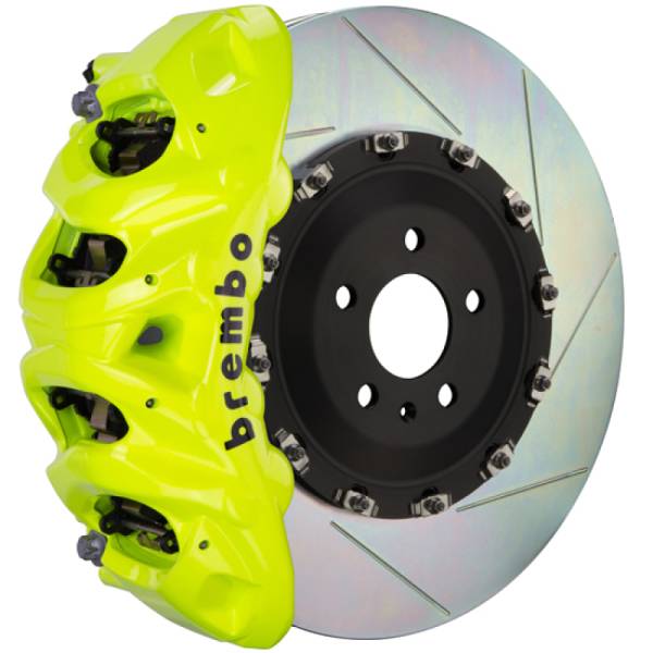 Brembo - Brembo 07-14 Escalade/ESV/EXT Fr GT BBK 8Pis Cast 412x38 2pc Rotor Slotted Type1-Fluo. Yellow - 1Q2.9602A7