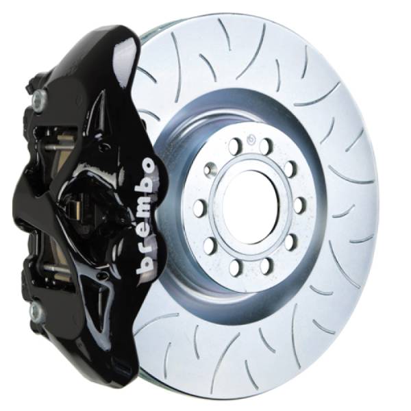 Brembo - Brembo 07-15 TT 2.0T/3.2L/09-15 TTS Front GT BBK 4 Piston Cast 345x30 1pc Rotor Slotted Type3-Black - 1S5.8001A1