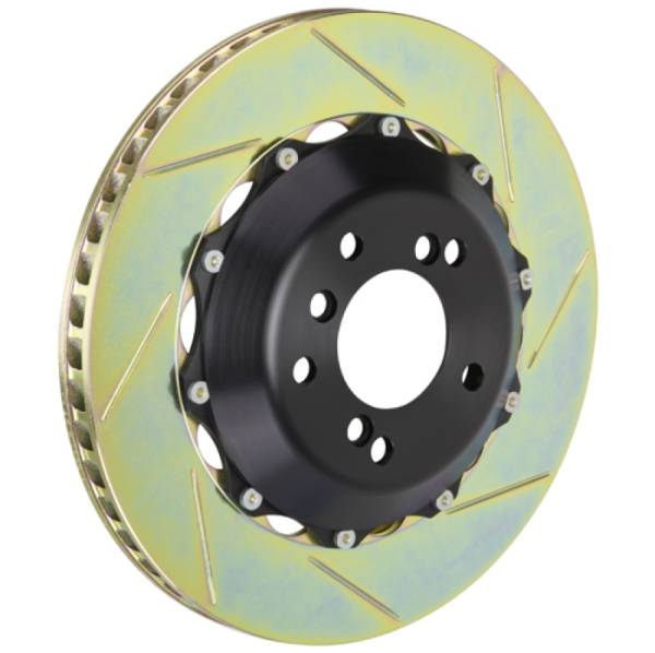 Brembo - Brembo 03-12 DB9/06-11 V8 Vantage Rear 2-Piece Discs 328x28 2pc Rotor Slotted Type-1 - 202.6001A