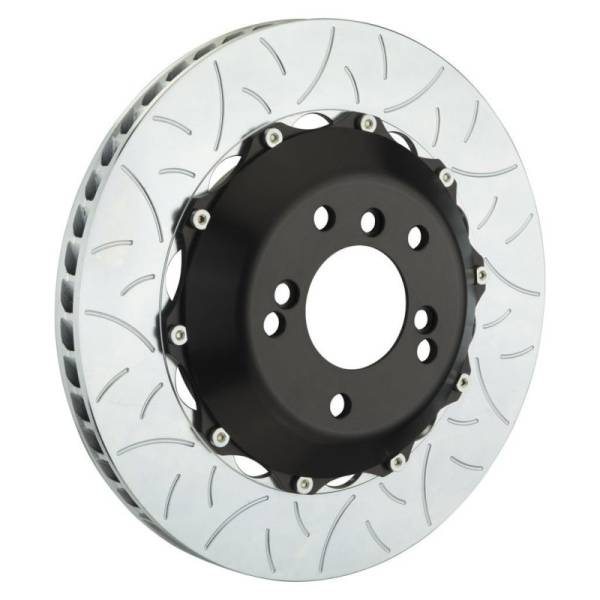 Brembo - Brembo 05-1ster S/Spyder (PCCB Eqpt) Rr 2-Piece Discs 350x28 2pc Rotor Slotted Type3 - 203.8007A