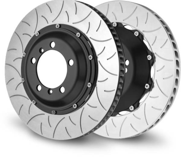 Brembo - Brembo 04-06 CaRearera GT Rear 2-Piece Discs 380x34 2pc Rotor Slotted Type-3 - 203.9001A