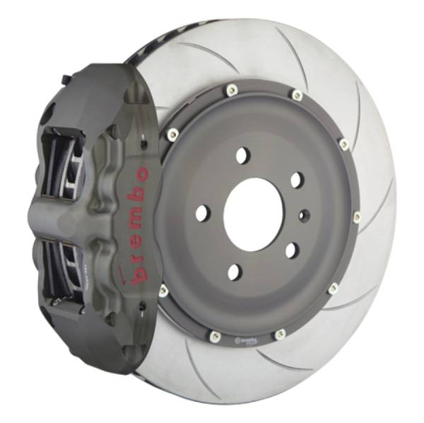 Brembo - Brembo 95-98 993 C2/993 C4 PISTA Front Race BBK 4 Pist Cast 2pc 328 x32x6 4a 2pc Rotor T5-Clear HA - 3K2.6013A