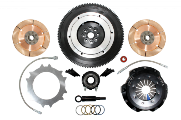 Clutch Masters - Clutch Masters 07-09 Subaru Legacy GT Spec B Push Style Race Twin-Disc 7.25in Clutch Kit