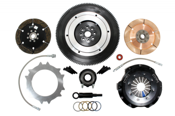 Clutch Masters - Clutch Masters 07-09 Subaru Legacy GT Spec B Push Style Street/Race Twin-Disc 7.25in Clutch Kit