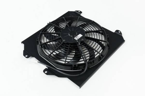 CSF - CSF 92-00 Honda Civic All-Aluminum Fan Shroud w/12in SPAL Fan - Black Finish