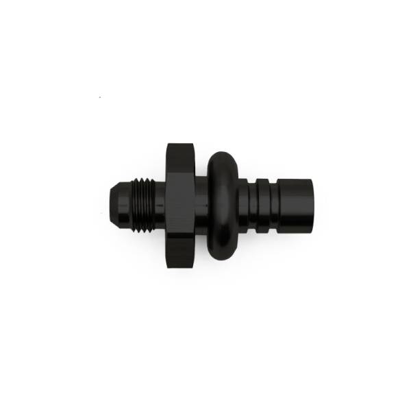 DeatschWerks - DeatschWerks 6AN Male Flare to 1/2in Ford Male EFI Quick Connect Adapter - Anodized Matte Black