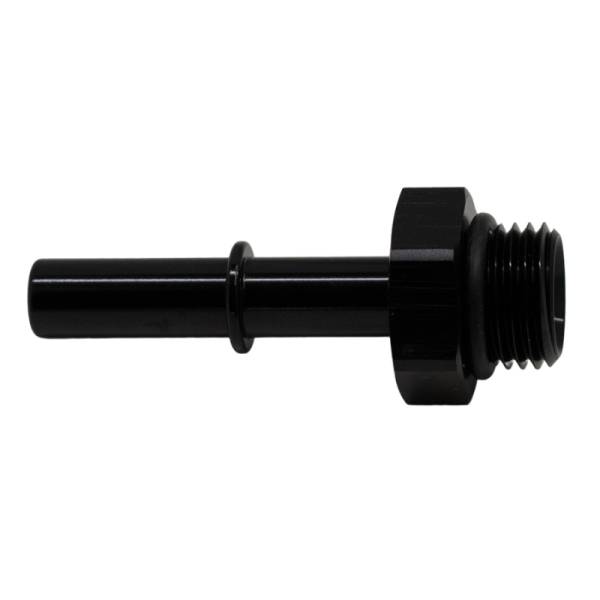 DeatschWerks - DeatschWerks 6AN ORB Male to 5/16in Male EFI Quick Connect Adapter - Anodized Matte Black