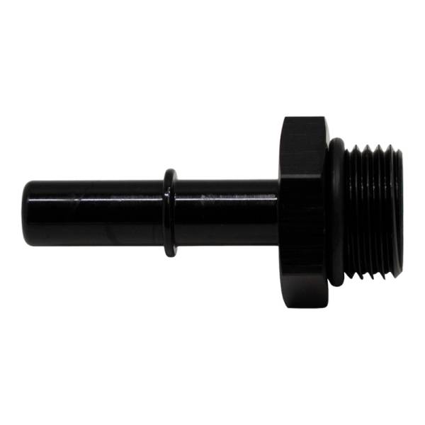 DeatschWerks - DeatschWerks 8AN ORB Male to 3/8in Male EFI Quick Connect Adapter - Anodized Matte Black