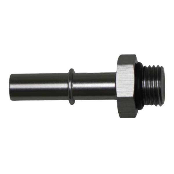 DeatschWerks - DeatschWerks 6AN ORB Male to 3/8in Male EFI Quick Connect Adapter - Anodized DW Titanium